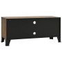 Mueble de TV metal y MDF marrón rústico 105x36x47 cm de vidaXL, Muebles TV - Ref: Foro24-335909, Precio: 88,22 €, Descuento: %