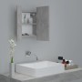 Bathroom mirror cabinet LED light acrylic concrete gray 40x12x45 cm by vidaXL, bathroom vanities - Ref: Foro24-804952, Price:...