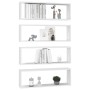 Cube wall shelves 4 pcs white plywood 80x15x26.5 cm by vidaXL, Shelves and shelves - Ref: Foro24-807107, Price: 55,35 €, Disc...