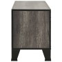 Metal and gray MDF TV cabinet 105x36x47 cm by vidaXL, TV Furniture - Ref: Foro24-335910, Price: 88,22 €, Discount: %