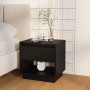 Black plywood nightstand 45x34x44 cm by vidaXL, Nightstands - Ref: Foro24-809514, Price: 47,20 €, Discount: %