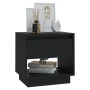 Black plywood nightstand 45x34x44 cm by vidaXL, Nightstands - Ref: Foro24-809514, Price: 47,20 €, Discount: %