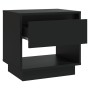 Black plywood nightstand 45x34x44 cm by vidaXL, Nightstands - Ref: Foro24-809514, Price: 47,20 €, Discount: %