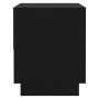 Black plywood nightstand 45x34x44 cm by vidaXL, Nightstands - Ref: Foro24-809514, Price: 47,20 €, Discount: %