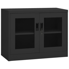 Anthrazitgrauer Büroschrank aus Stahl 90x40x70 cm von vidaXL, Schließfächer und Lagerschränke - Ref: Foro24-335929, Preis: 12...