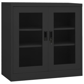 Anthrazitgrauer Büroschrank aus Stahl 90x40x90 cm von vidaXL, Schließfächer und Lagerschränke - Ref: Foro24-335933, Preis: 11...