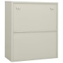 Light gray steel office cabinet 90x40x105 cm by vidaXL, Lockers and storage cabinets - Ref: Foro24-335935, Price: 124,68 €, D...