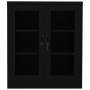 Black steel office cabinet 90x40x105 cm by vidaXL, Lockers and storage cabinets - Ref: Foro24-335936, Price: 151,04 €, Discou...