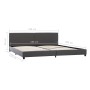 Gray synthetic leather bed frame 180x200 cm by vidaXL, Beds and slatted bases - Ref: Foro24-284779, Price: 192,54 €, Discount: %