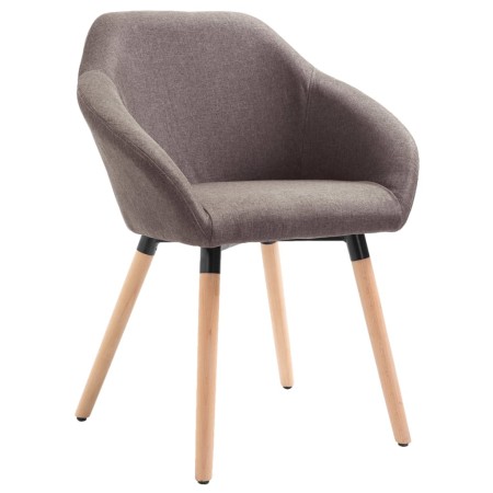 Taupe Fabric Dining Chair by vidaXL, dining chairs - Ref: Foro24-283458, Price: 91,98 €, Discount: %