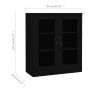 Black steel office cabinet 90x40x105 cm by vidaXL, Lockers and storage cabinets - Ref: Foro24-335936, Price: 151,04 €, Discou...