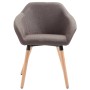 Taupe Fabric Dining Chair by vidaXL, dining chairs - Ref: Foro24-283458, Price: 91,98 €, Discount: %