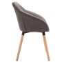 Taupe Fabric Dining Chair by vidaXL, dining chairs - Ref: Foro24-283458, Price: 91,98 €, Discount: %