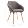 Taupe Fabric Dining Chair by vidaXL, dining chairs - Ref: Foro24-283458, Price: 91,98 €, Discount: %