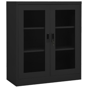 Büroschrank aus anthrazitgrauem Stahl 90x40x105 cm von vidaXL, Schließfächer und Lagerschränke - Ref: Foro24-335937, Preis: 1...