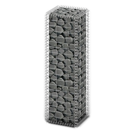 Galvanized wire gabion wall basket 100x30x30 cm by vidaXL, fence panels - Ref: Foro24-141038, Price: 33,54 €, Discount: %