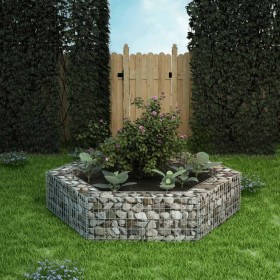 Arriate hexagonal de gaviones 200x173x40 cm de vidaXL, Maceteros y jardineras - Ref: Foro24-142536, Precio: 67,70 €, Descuent...