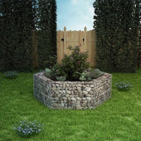 Hexagonal gabion planter bed 160x140x50 cm by vidaXL, Pots and planters - Ref: Foro24-142534, Price: 63,95 €, Discount: %