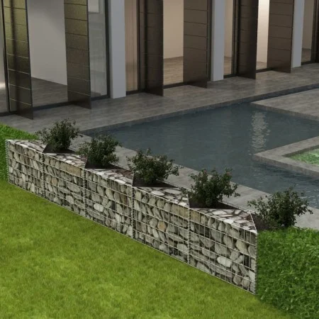 Gabion wall basket galvanized steel 300x30x50 cm by vidaXL, fence panels - Ref: Foro24-142538, Price: 60,91 €, Discount: %