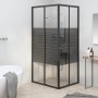 Black ESG striped shower cabin 80x70x180 cm by vidaXL, shower doors - Ref: Foro24-151848, Price: 225,58 €, Discount: %