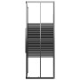 Black ESG striped shower cabin 80x70x180 cm by vidaXL, shower doors - Ref: Foro24-151848, Price: 225,58 €, Discount: %