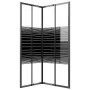 Black ESG striped shower cabin 80x70x180 cm by vidaXL, shower doors - Ref: Foro24-151848, Price: 225,58 €, Discount: %