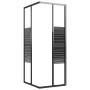 Black ESG striped shower cabin 80x70x180 cm by vidaXL, shower doors - Ref: Foro24-151848, Price: 225,58 €, Discount: %