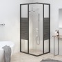 Black ESG striped shower cabin 80x70x180 cm by vidaXL, shower doors - Ref: Foro24-151848, Price: 225,58 €, Discount: %