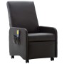 Sillón de masaje reclinable cuero sintético marrón de vidaXL, Sillones de masaje eléctricos - Ref: Foro24-248638, Precio: 193...