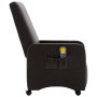 Sillón de masaje reclinable cuero sintético marrón de vidaXL, Sillones de masaje eléctricos - Ref: Foro24-248638, Precio: 193...