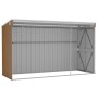 Cobertizo jardín pared acero galvanizado marrón 118x288x178 cm de vidaXL, Cobertizos - Ref: Foro24-316228, Precio: 296,20 €, ...