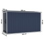 Wall garden shed galvanized steel 118x288x178 cm by vidaXL, Sheds - Ref: Foro24-316227, Price: 281,31 €, Discount: %