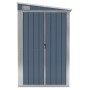 Cobertizo de jardín pared acero galvanizado gris 118x100x178 cm de vidaXL, Cobertizos - Ref: Foro24-316218, Precio: 147,77 €,...