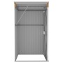 Cobertizo jardín pared acero galvanizado marrón 118x100x178 cm de vidaXL, Cobertizos - Ref: Foro24-316220, Precio: 151,14 €, ...