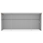 Cobertizo jardín pared acero galvanizado marrón 118x382x178 cm de vidaXL, Cobertizos - Ref: Foro24-316232, Precio: 363,99 €, ...