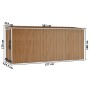 Cobertizo jardín pared acero galvanizado marrón 118x382x178 cm de vidaXL, Cobertizos - Ref: Foro24-316232, Precio: 319,56 €, ...