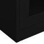 Steel and tempered black glass office cabinet 90x40x180 cm by vidaXL, Lockers and storage cabinets - Ref: Foro24-335940, Pric...