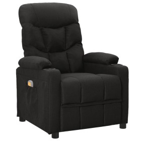 Sillón de masaje de tela negro de vidaXL, Sillones de masaje eléctricos - Ref: Foro24-339094, Precio: 258,75 €, Descuento: %