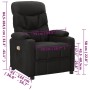 Black fabric massage chair by vidaXL, Electric massage chairs - Ref: Foro24-339094, Price: 220,15 €, Discount: %