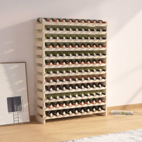 Solid pine wood bottle rack 101x29x134 cm by vidaXL, Wine racks - Ref: Foro24-327371, Price: 125,99 €, Discount: %