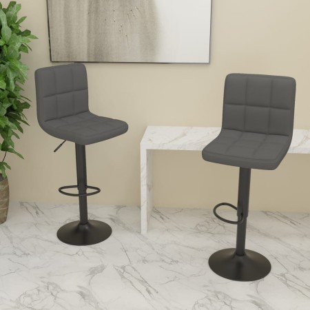 Kitchen stools 2 units dark gray fabric by vidaXL, Kitchen stools - Ref: Foro24-334281, Price: 128,36 €, Discount: %