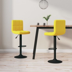 Kitchen stools 2 units mustard yellow velvet by vidaXL, Kitchen stools - Ref: Foro24-334312, Price: 129,01 €, Discount: %