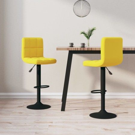 Kitchen stools 2 units mustard yellow velvet by vidaXL, Kitchen stools - Ref: Foro24-334312, Price: 129,17 €, Discount: %