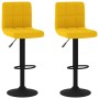 Kitchen stools 2 units mustard yellow velvet by vidaXL, Kitchen stools - Ref: Foro24-334312, Price: 129,17 €, Discount: %