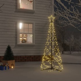 Konischer Weihnachtsbaum 200 warmweiße LEDs 70x180 cm von vidaXL, Weihnachtsbäume - Ref: Foro24-343505, Preis: 51,99 €, Rabat...