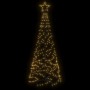 Árbol de Navidad cónico 200 LED blanco cálido 70x180 cm de vidaXL, Arboles de navidad - Ref: Foro24-343505, Precio: 51,92 €, ...