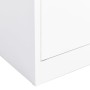 White steel office cabinet 90x40x180 cm by vidaXL, Lockers and storage cabinets - Ref: Foro24-335942, Price: 300,99 €, Discou...