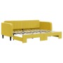 Yellow velvet trundle sofa bed 80x200 cm by vidaXL, Beds and slatted bases - Ref: Foro24-3197061, Price: 293,99 €, Discount: %