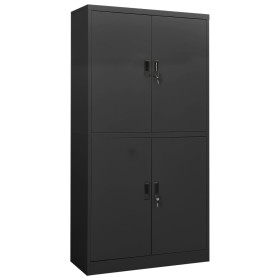 Anthrazitgrauer Büroschrank aus Stahl 90x40x180 cm von vidaXL, Schließfächer und Lagerschränke - Ref: Foro24-335945, Preis: 2...