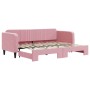 Sofá cama nido terciopelo rosa 80x200 cm de vidaXL, Camas y somieres - Ref: Foro24-3197059, Precio: 271,99 €, Descuento: %